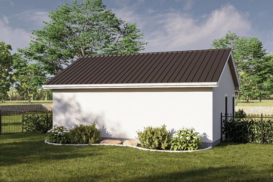 Exterior - Rear Elevation for Modern House Plan #455-366 - 1 bed, 1 bath