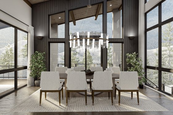 Interior - Dining Room 1 for Modern House Plan #455-292 - 1 bed, 1.5 bath