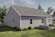 Traditional Style House Plan - 3 Beds 2 Baths 1289 Sq/Ft Plan #455-728 Exterior 