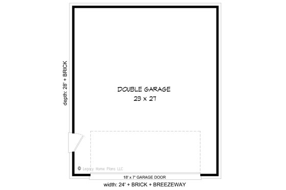 Floor Plan - Main Floor for Traditional House Plan #932-726, 0 bath