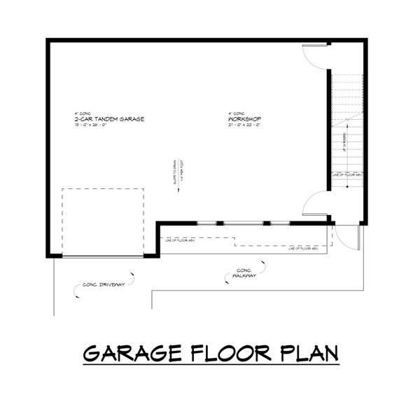 Farmhouse Floor Plan - Lower Floor Plan #1066-222