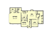 European Style House Plan - 3 Beds 2.5 Baths 1986 Sq/Ft Plan #16-204 