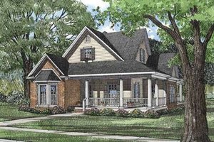 Country Exterior - Front Elevation Plan #17-1031