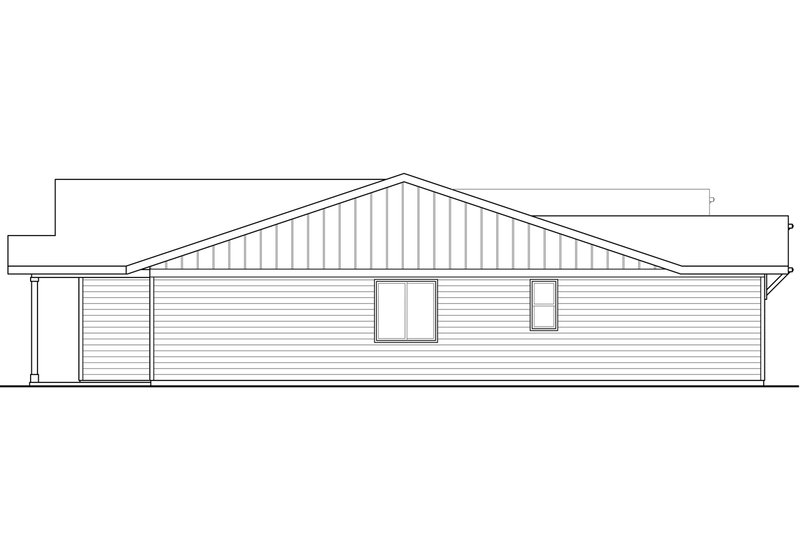 Architectural House Design - Exterior - Other Elevation for Ranch House Plan #124-1061 - 3 bed, 2 bath