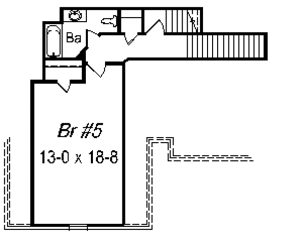 European Floor Plan - Upper Floor Plan #329-295