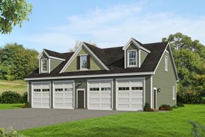 Country Exterior - Front Elevation Plan #932-112