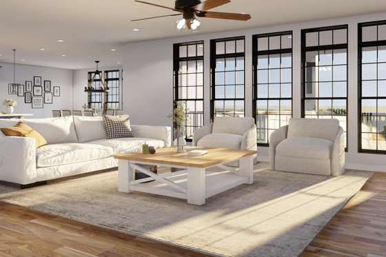 Interior - Family Room 4 for Traditional House Plan #923-343 - 5 bed, 4.5 bath