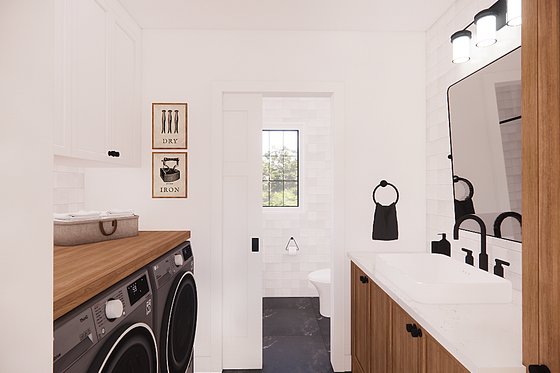 Interior - Bathroom for Country House Plan #23-2463 - 3 bed, 2 bath