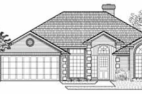 Exterior - Front Elevation for Traditional House Plan #65-166 - 3 bed, 2 bath