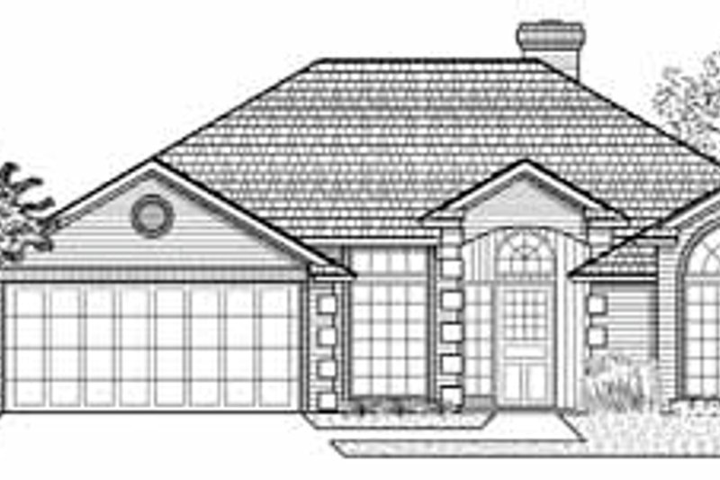 Exterior - Front Elevation 2 for Traditional House Plan #65-166 - 3 bed, 2 bath