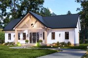 Barndominium Style House Plan - 2 Beds 2 Baths 1392 Sq/Ft Plan #119-466 