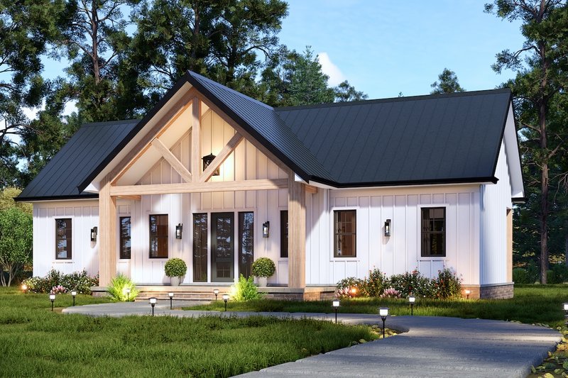 House Plan Design - Barndominium Exterior - Front Elevation Plan #119-466