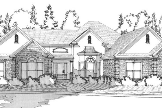 Exterior - Front Elevation for Traditional House Plan #63-207 - 4 bed, 2.5 bath