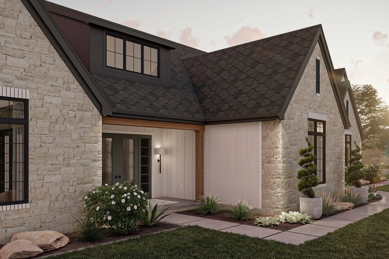 Home Plan - Exterior - Covered Porch 1 for Cottage House Plan #455-299 - 3 bed, 2.5 bath