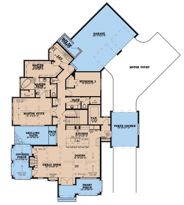 Modern Floor Plan - Main Floor Plan #923-198