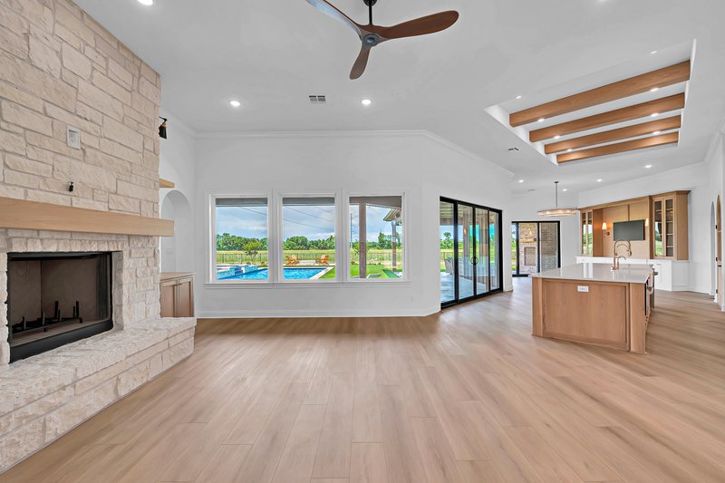 Architectural House Design - Interior - Family Room 1 for Cottage House Plan #1096-14 - 4 bed, 4.5 bath