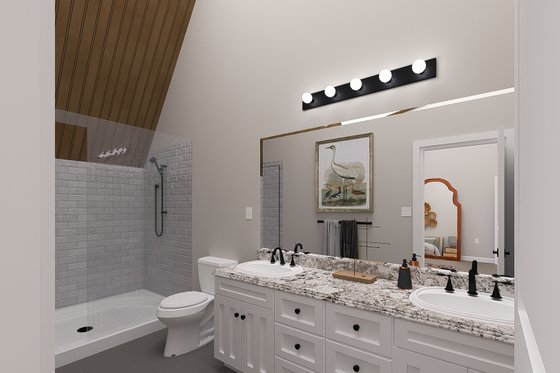 Interior - Master Bathroom for Barndominium House Plan #1060-270 - 3 bed, 3.5 bath