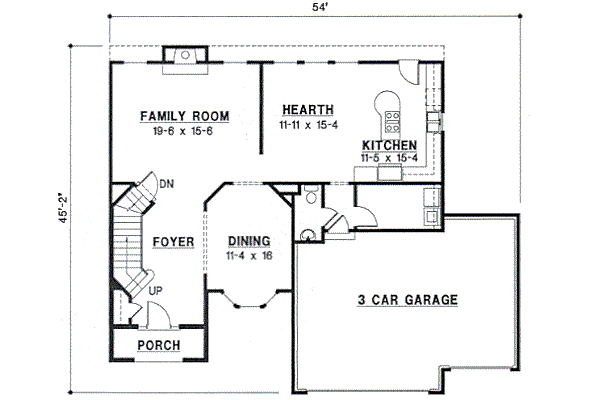 European Floor Plan - Main Floor Plan #67-729