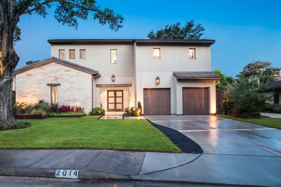 Exterior - Front Elevation for Contemporary House Plan #449-21 - 4 bed, 5.5 bath