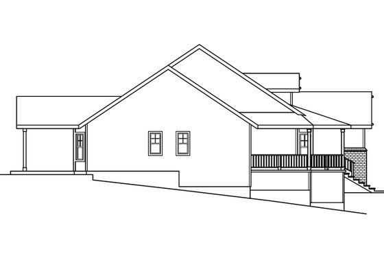 Exterior - Other Elevation for Craftsman House Plan #124-628 - 3 bed, 2.5 bath