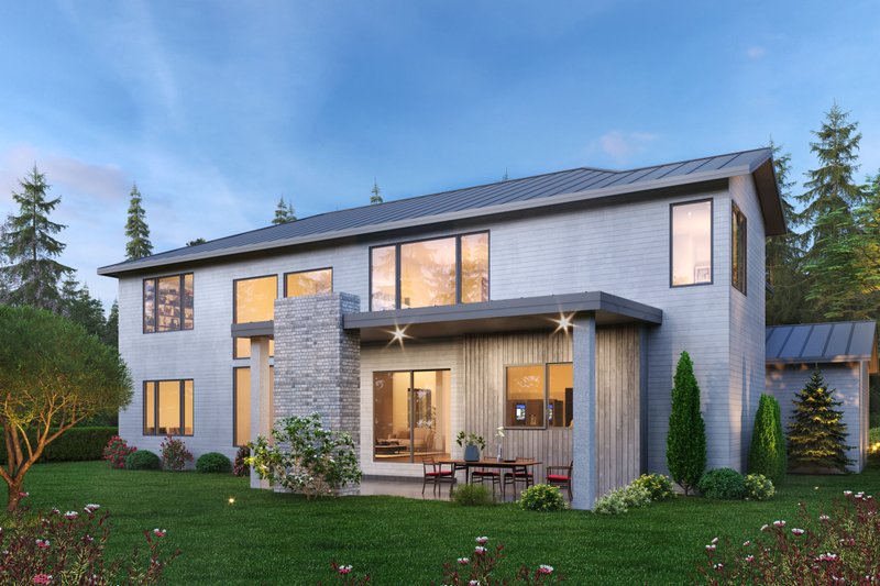Dream House Plan - Exterior - Rear Elevation for Farmhouse House Plan #1066-239 - 5 bed, 4.5 bath