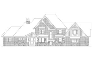 Exterior - Front Elevation 6 for Country House Plan #51-555 - 3 bed, 3.5 bath