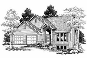Traditional Exterior - Front Elevation Plan #70-391