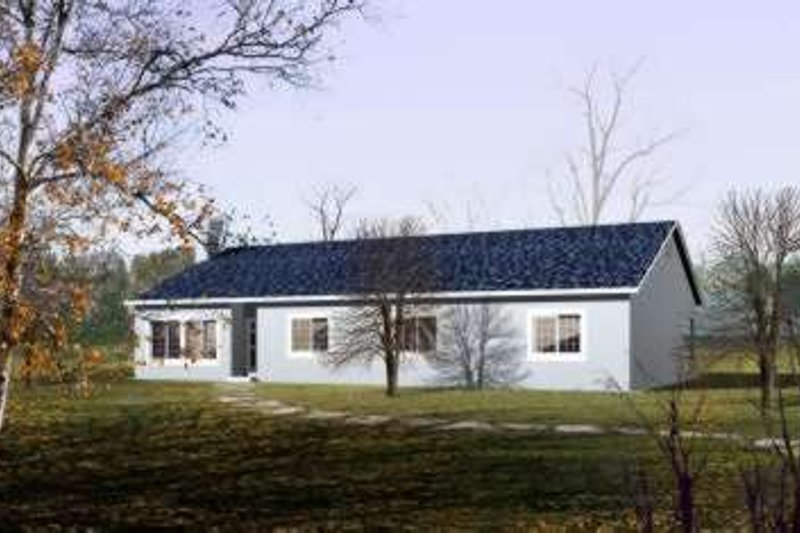 House Plan Design - Ranch Exterior - Front Elevation Plan #1-445