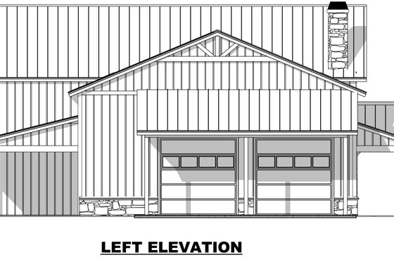 Exterior - Other Elevation 1 for Barndominium House Plan #1084-11 - 3 bed, 2.5 bath