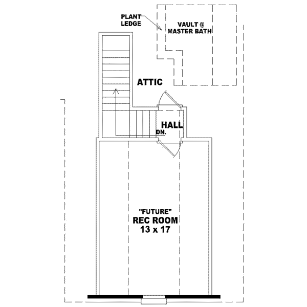 European Floor Plan - Upper Floor Plan #81-803
