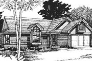 Contemporary Style House Plan - 2 Beds 2 Baths 1120 Sq/Ft Plan #320-444 