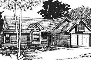 Contemporary Exterior - Front Elevation Plan #320-444