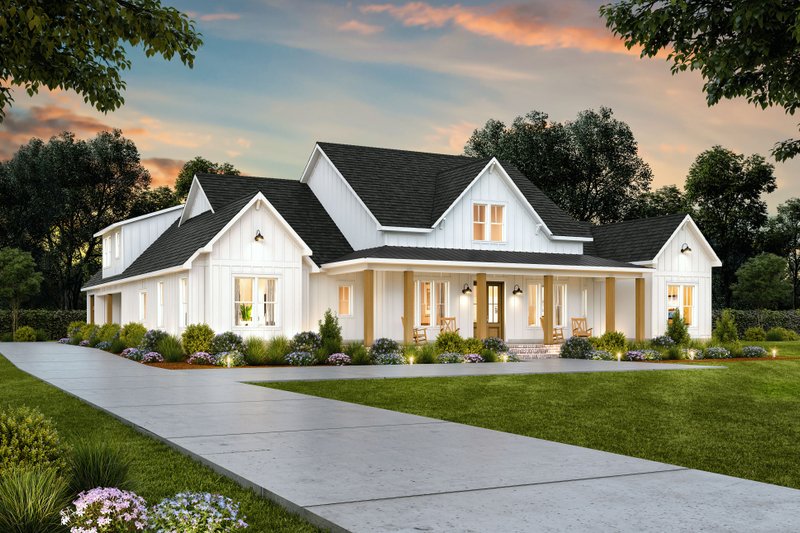 Dream House Plan - Exterior - Other Elevation 2 for Farmhouse House Plan #1074-76 - 3 bed, 2.5 bath