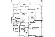 European Style House Plan - 6 Beds 3 Baths 4510 Sq/Ft Plan #308-169 