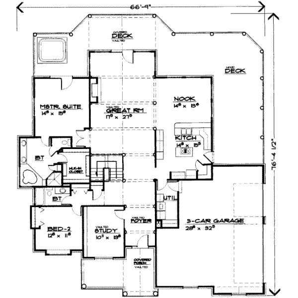 European Floor Plan - Main Floor Plan #308-169