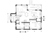Modern Style House Plan - 1 Beds 1 Baths 1141 Sq/Ft Plan #23-2672 