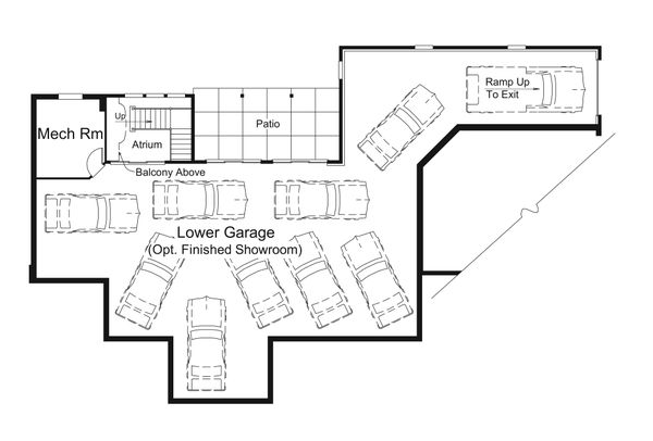 Home Plan - Country Floor Plan - Lower Floor Plan #57-691