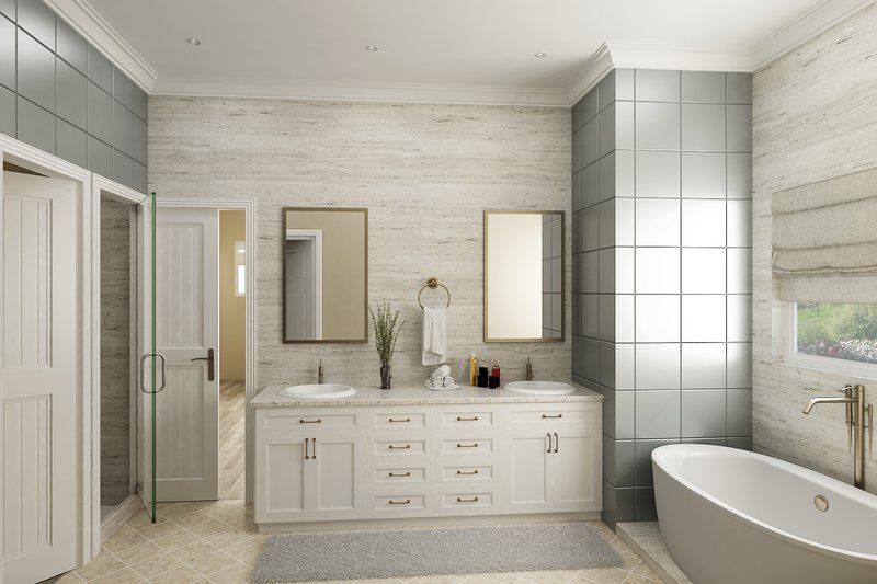 Dream House Plan - Interior - Master Bathroom for Farmhouse House Plan #45-613 - 3 bed, 2 bath