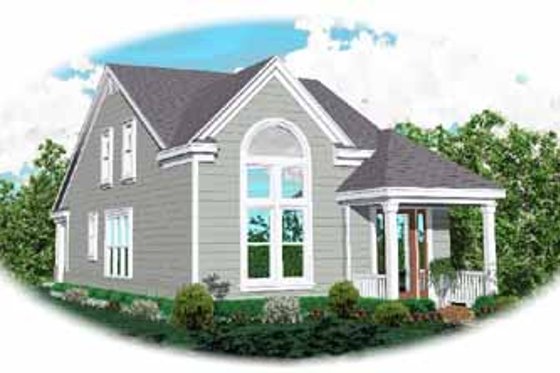 Exterior - Front Elevation for Contemporary House Plan #81-135 - 3 bed, 2.5 bath
