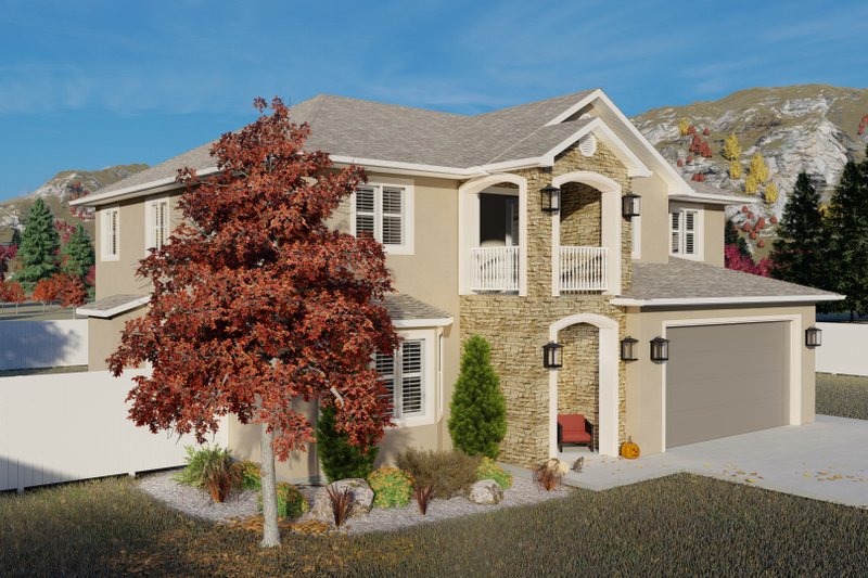 House Plan Design - Exterior - Front Elevation 4 for Traditional House Plan #1060-105 - 4 bed, 2.5 bath