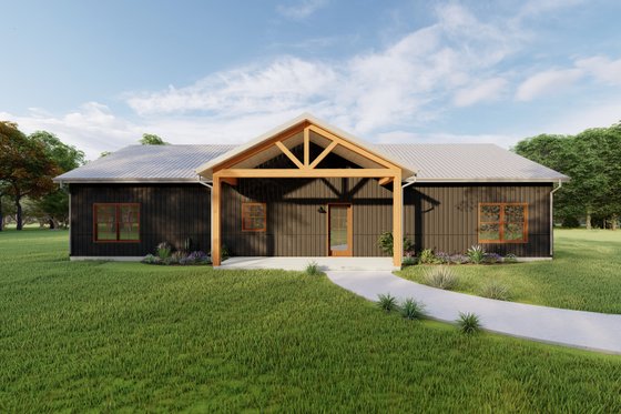 Simple Three-Bedroom Ranch Design