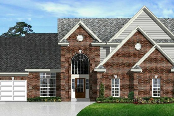 Exterior - Front Elevation House Plan #329-367 - 4 bed, 2.5 bath