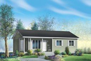 Ranch Exterior - Front Elevation Plan #25-4659