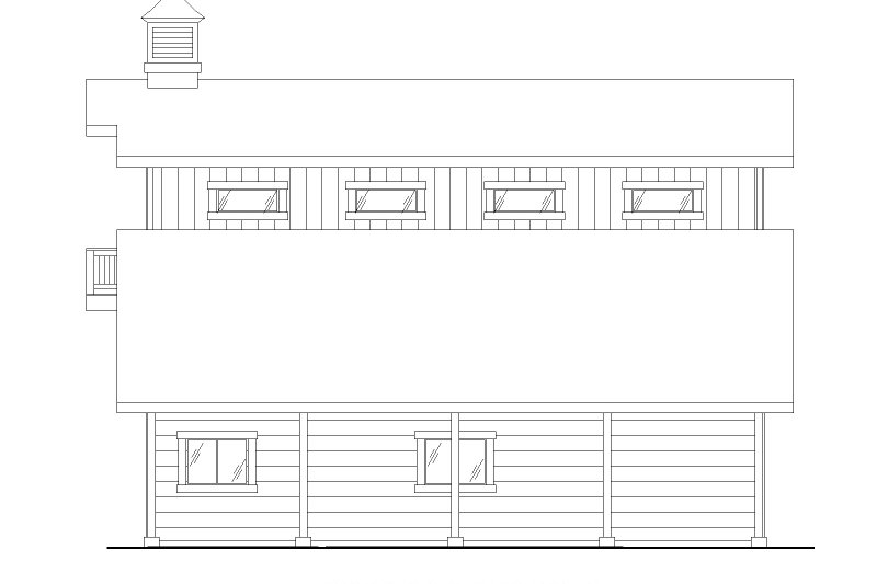 Home Plan - Exterior - Other Elevation 1 for Farmhouse House Plan #117-1003, 1.5 bath