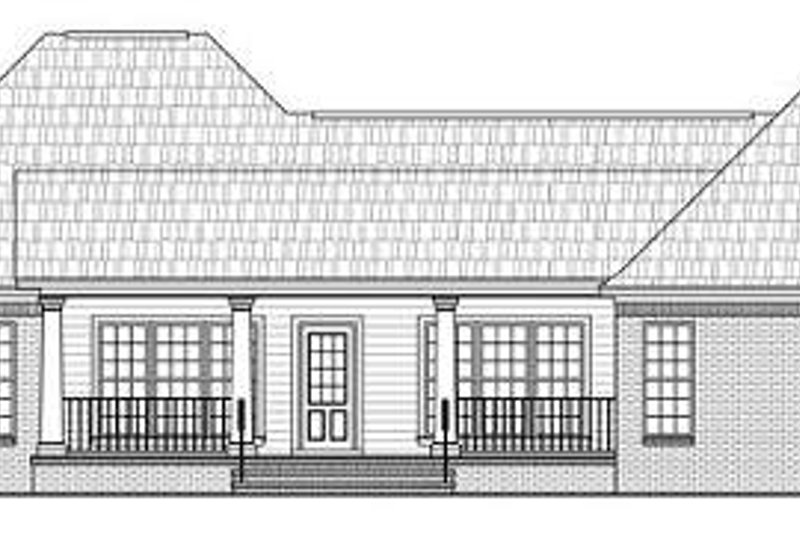 Home Plan - Exterior - Rear Elevation for Traditional House Plan #21-278 - 3 bed, 2 bath