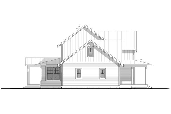Exterior - Other Elevation for Farmhouse House Plan #1086-20 - 4 bed, 3.5 bath