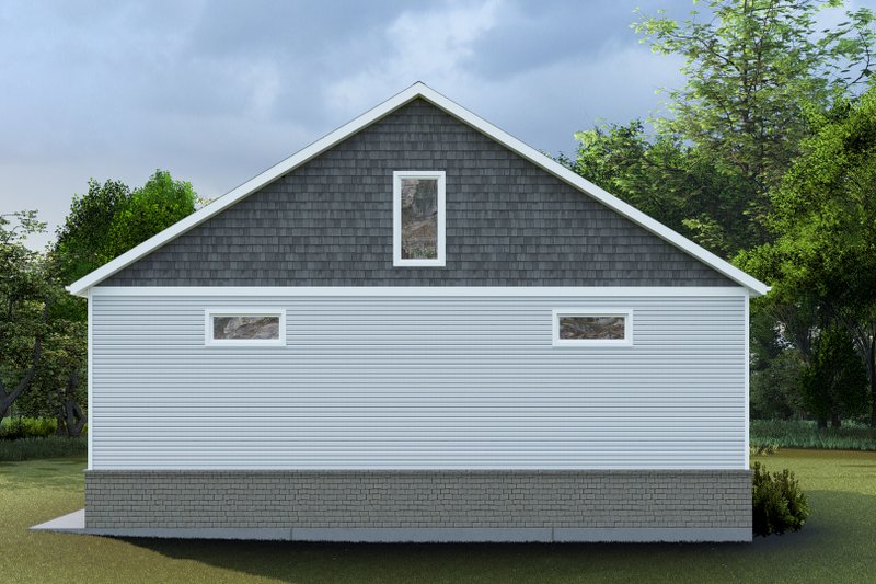 Architectural House Design - Exterior - Rear Elevation 4 for Traditional House Plan #1060-224, 1.5 bath