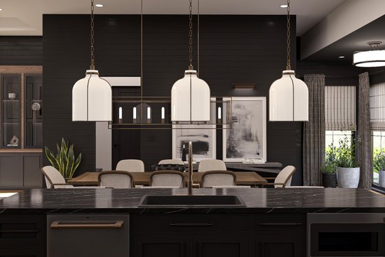 Interior - Kitchen for Barndominium House Plan #455-459 - 2 bed, 2 bath