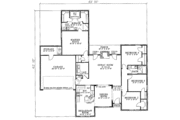Traditional Style House Plan - 4 Beds 2 Baths 1926 Sq/Ft Plan #17-1032 