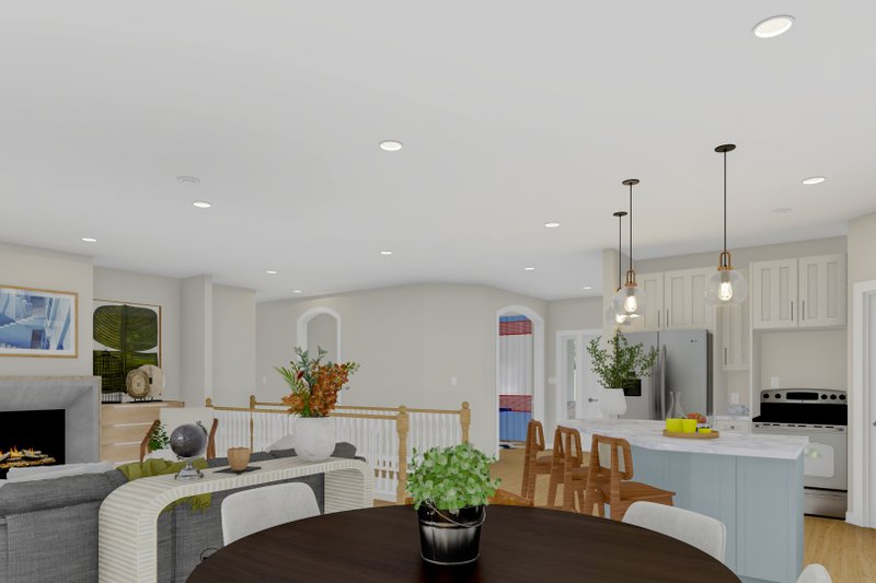 Home Plan - Interior - Family Room for Traditional House Plan #1060-151 - 2 bed, 2.5 bath